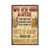 D pc Vintage Cheers Metal Tin Sign Multipurpose Decorative Wall Hanging Plaque for Home Pub Club Man Cave  Wall Mountable