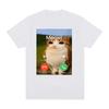 2026 Meowl Is Calling Phone Call Meme Brainrot Funny Cat Owl TShirt Unisex Unisex Fashion Harajuku Short Sleeves Cotton Tees Unisex