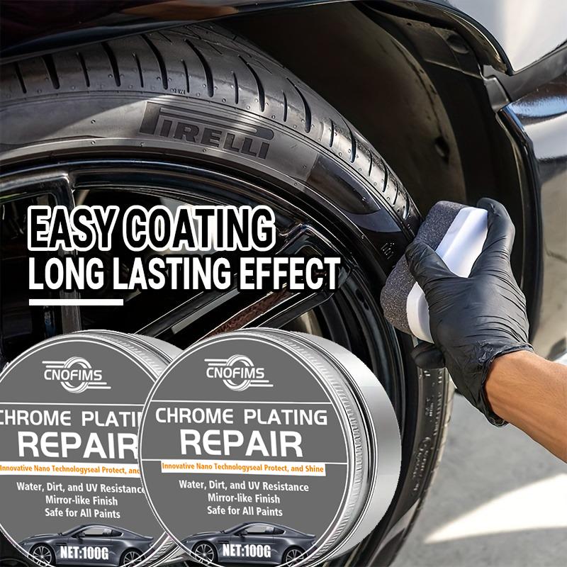 

Tire wax lasting bright protective oil car plastic parts renovation remove scratch repair paste 100ml