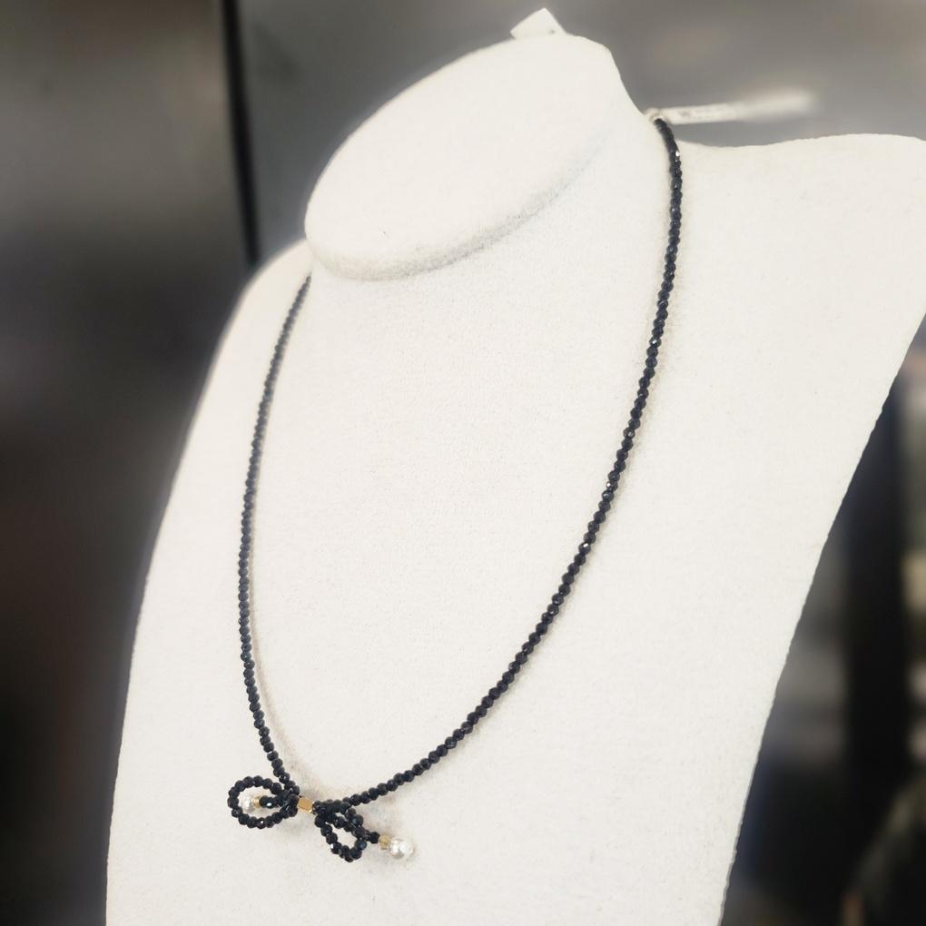 Atria Ribbon Spinel Beads N Necklace ISSNEFR0004BKF