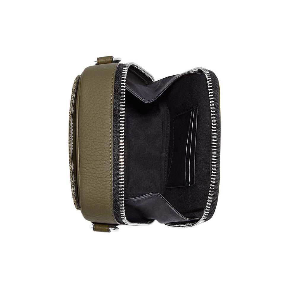 New COACH Stanton Fabric With Cow Leather Shoulder Bag, Crossbody Bag Men's Army Green CH097-SVVFE
