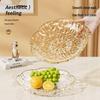 PET Glacier Pattern Transparent Serving Plate