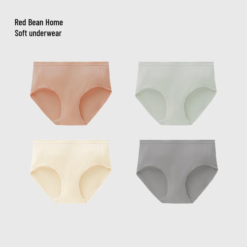 

Hongdou Women s Cotton Modal Antibacterial Breathable Briefs 4-Pack M