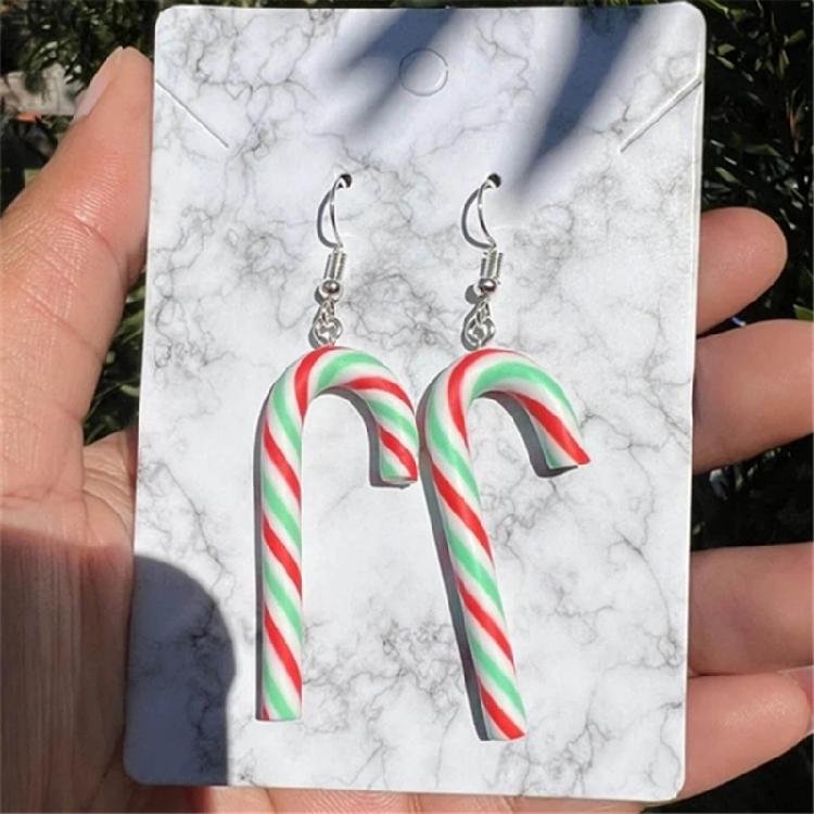 Christmas Crutch Earrings Stylish Ear Accessories Cute Ear Jewelry for Christmas