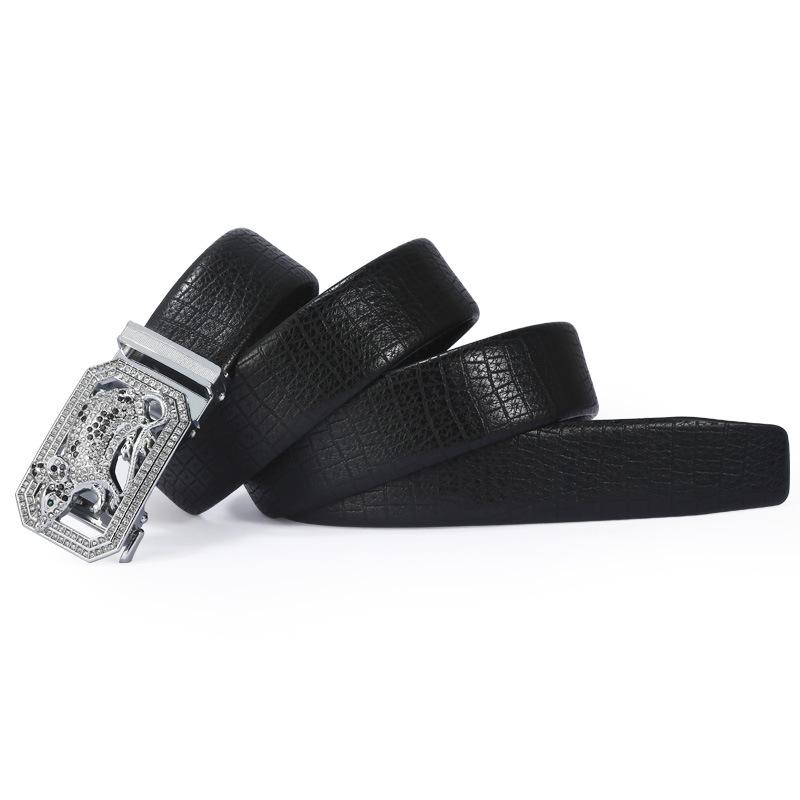 Zodiac Belt Men'S Business Cowhide Alloy Automatic Buckle High-End Belt Gift