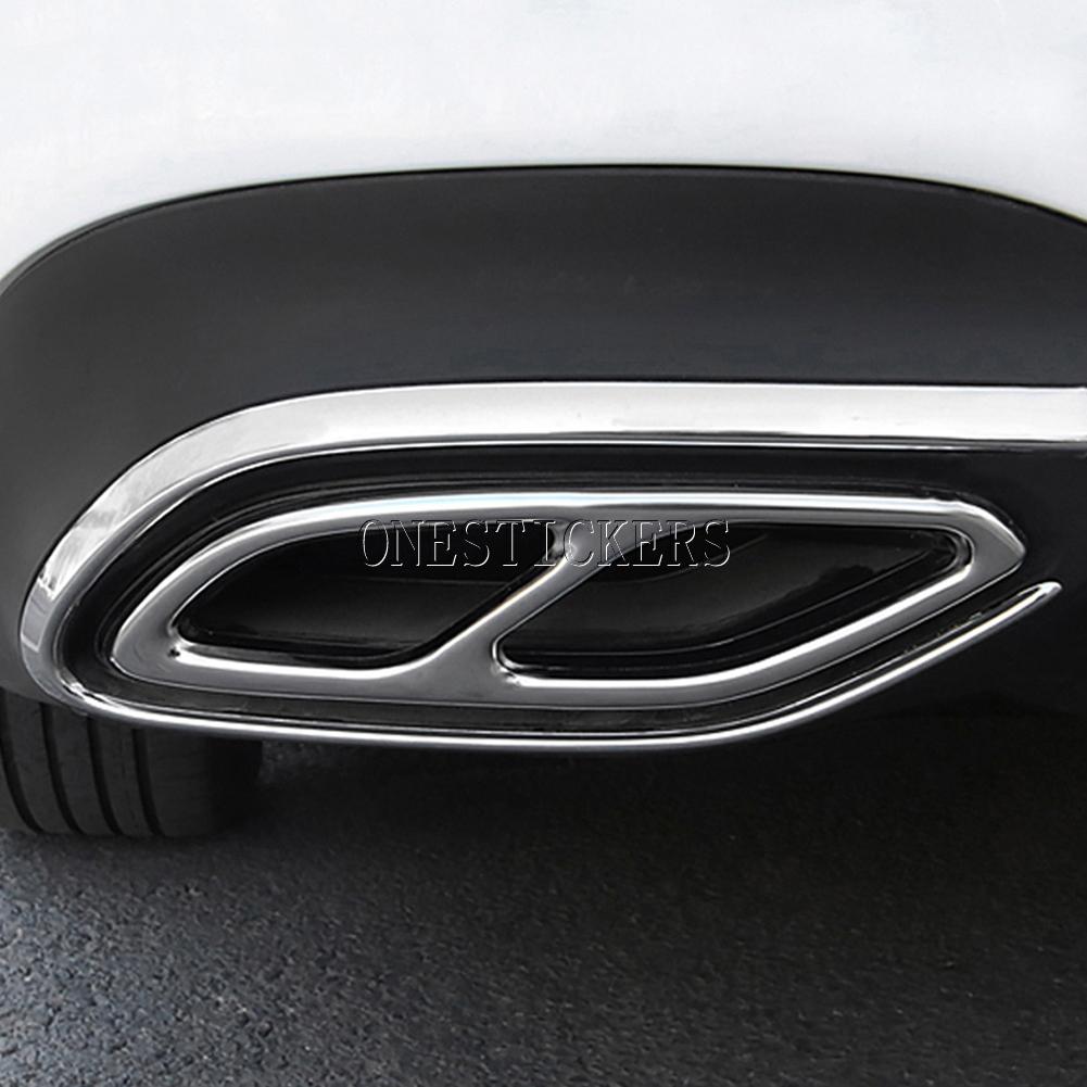 For Mercedes Benz CLA Class C118 W118 CLA180 200 220 250 260 2020-2022 ABS Car Accessories Muffler Exhaust Pipe Tail Cover Trim KIY7