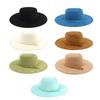 Klassieke Homburg Tophoed Panama Hoed Cadeau voor Vriend Tophoed Gevlochten Riem Kostuum voor Buitenbijeenkomsten