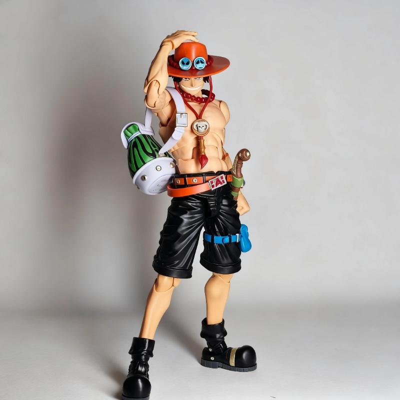 18Cm Portgas D Ace Anime One Piece Pvc Articulated Action Figure Model Toy Kit Desktop Decoration Ornament Boy Exquisite Gifts