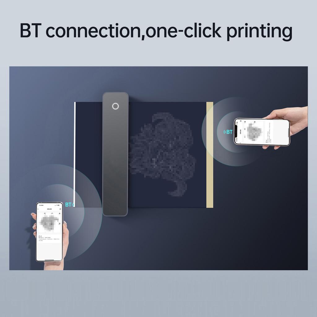 Tattoo Stencil Printer A4 Thermal Printer with 10pcs Transfer Paper Tattoo Transfer Support Bluetooth App for 107mm