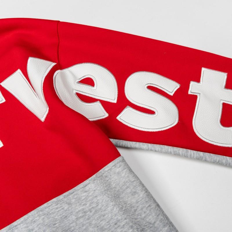 Designer Color Block Hoodie Mens Streetwear Letter Patch Embroidery Loose Zip Up Sweatshirt