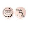 Lucky Charm Motivational Coin: Engravable Stainless Steel Couple & Family Gift Ornament.