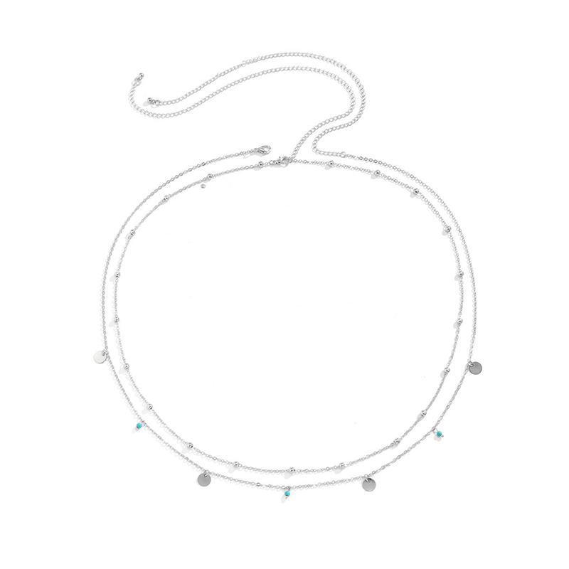 Sexy Doppelte Dünne Kette Damen Bauchkette Charmante Schmetterling Edelstahl Bauchkette Sommer Strand Bikini Körperschmuck