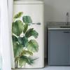 Personalized Tropical Green Plant Leaves Bathroom and Toilet Decoration and Beautification Wall Stickers