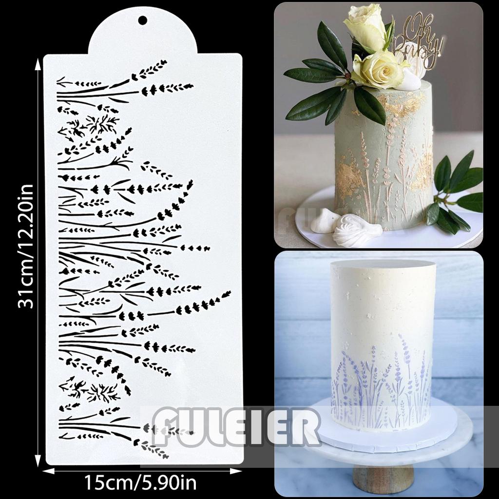 Cake Stencil Fondant Lace Spray Cake Mold Boder Stencils Template Baking Pastry Cake Decoration Tool Pattern Printing Stencil