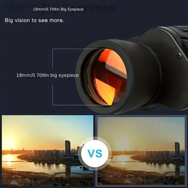 Dalekohled 80X80 s vysokým zvětšením Profesionální dalekohled HD Přenosný dalekohled pro lov Venkovní kempingové výlety