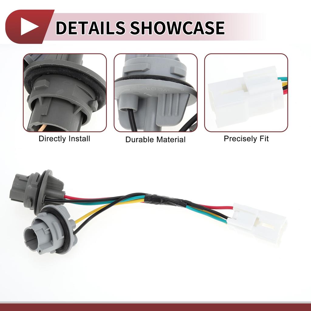 HEROFFIX Car Rear Tail Light Bulb Socket Harness for Kia Forte 2014 2015 2016 Tail Lamp Connector Wiring Part 92470A7000 1-Piece 1.6L 2.0L Number