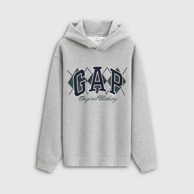 GAP Unisex Logo Heavy Fleece Loose Hoodie