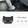 For Tesla Model Y TPE Rear Seat Storage Box Under Air Vent Organizer Backseat Trash Can Garbage Bag Car Interior Accessories