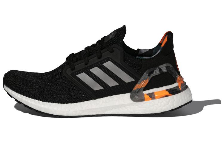 Adidas UltraBoost 20  Black Signal Orange Camo  H67280 36