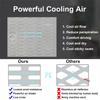 Built-in Fan Cooling Car Seat Cushion Cover Air Ventilated Fan Conditioned Cooler Pad 3 Speeds Car Seat Cushion Cover 12V