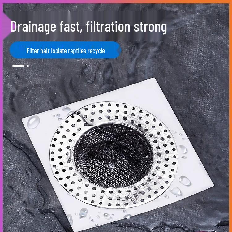 Stainless Steel Floor Drain Hair Catcher for Kitchen and Bathroom Sinks