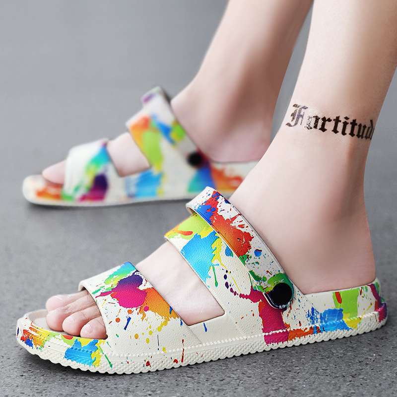 Slippers Men's Summer Wear Non-slip and Deodorant Dual-purpose Driving Sandals Men's Stepping On Shit Soft-soled Wear-resistant Sandals Men