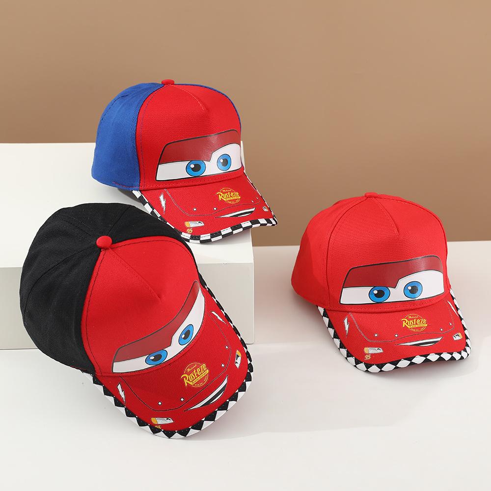 Hat Children'S Car Cartoon Baseball Cap Street Visor Spring And Autumn Boys And Girls Cap