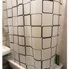 180 X 200cm  Fashion  Bathroom Waterproof Shower Curtains with 12pcs Curtain Hooks Rings