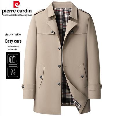 Casaco Trench Coat Masculino de Comprimento Médio