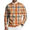 Men's Round Neck Long Sleeve Ribbed Knit Pullover