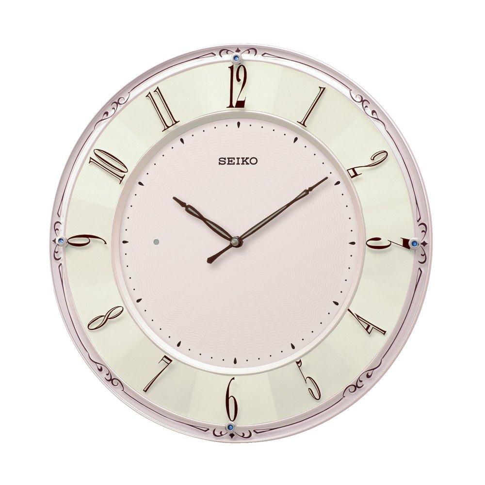

Настінні годинники Seiko Clock Pink Pearl Gloss Діаметр x KX504P 35,1 3,0 см
