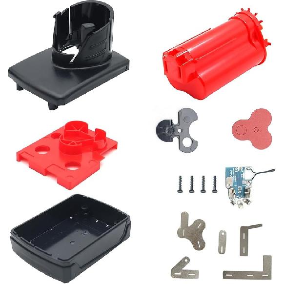Battery Case Repair Kit Compatible with Milwaukee 12V Batter-y, 4 Pack 3-Cell 18650 Li-ion Batter-y Case Replacement Cover Part of The Broken