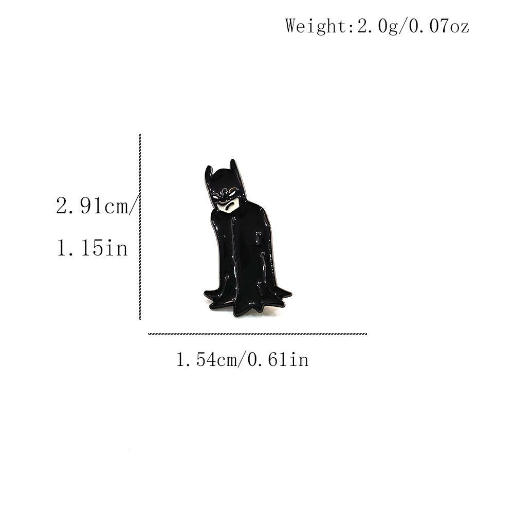 Classic Batman Cartoon Brooch – Superhero Badge and Anime Accessory