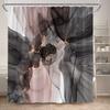 Marble Shower Curtain Set Creative Watercolor Ink Art Geometric Modern Bathroom Decor Floor Rug Bath Mats Toilet Lid Cover