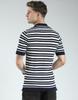 Men's Regular Fit Striped Polo T-Shirt | Half Sleeve | Collared Neck | Casual Wear T Shirt for Men's