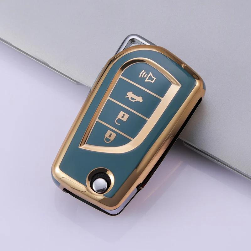 Pokrowiec Etui na Kluczyk Samochodowy TPU Uchwyt na Obudowę Kluczyka Do Toyota Auris Corolla Avensis Verso Yaris Aygo Scion Tc Im Camry Rav4