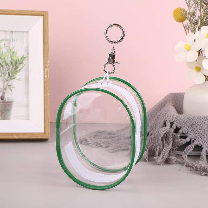 10CM Widened Version Transparent Bag Keychain Display Bag Storage Case Organizer Box Storage Pouch Wallet Toy Doll Bag