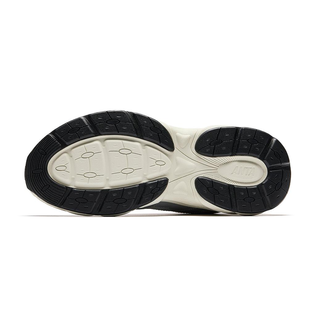 Anta Chenge Modetrend Langlebig Leicht Low-Top Freizeitschuhe Herren Sneaker Silber Schwarz Grau 912548802-3