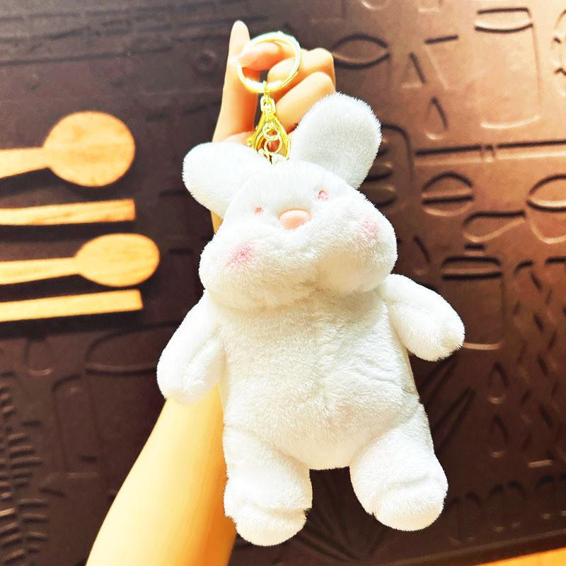 Bunny Cute Cartoon Keychain Pendant Keyring Plush Toy Gift For Occasions Various