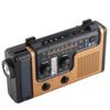 Tragbares LED-Solar-Handkurbelradio 2000 mAh AM FM SW Notfallwetterradio mit Taschenlampe