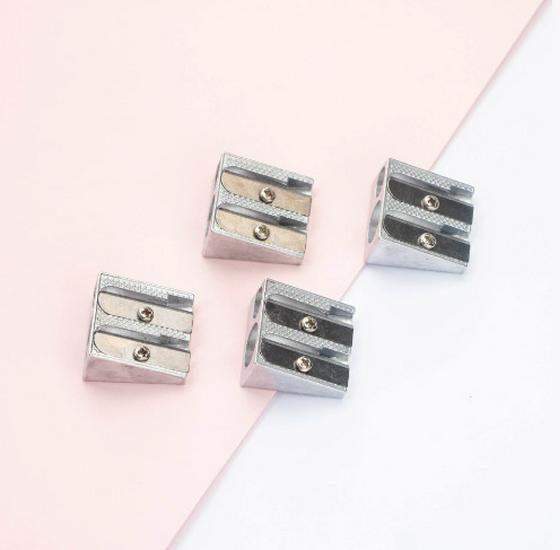 Aluminum Alloy Portable Pencil Sharpener with Double and Single Hole Design