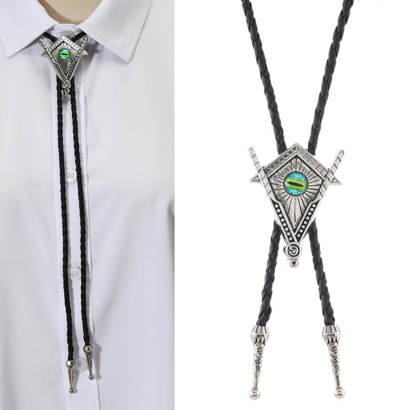 Adjustable Western Bolo Tie For Men RustProof Zinc Alloy Necktie With Quick Clasp Design for Formal Rodeos Game Decors