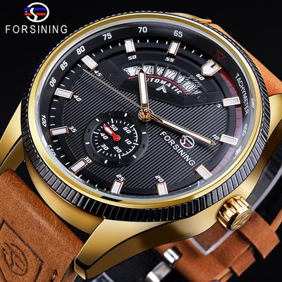 3bar Automatic Mechanical Watches Black Dial Outdoor Watch Waterproof Men Military Wristwatch With Luminous Pointer