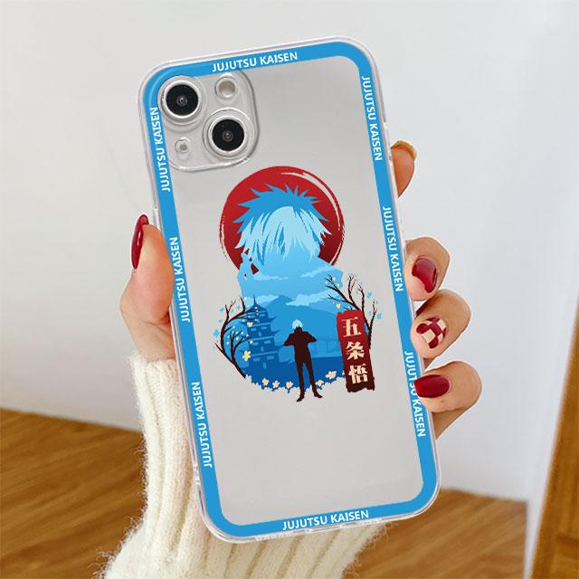 

Прозрачный чехол Genshin Impact Jujutsu Kaisen для Apple iPhone 14 11 13 12 Pro 7 8 Plus XR X XS Max 6 6S 13Pro, силиконовый чехол для телефона iPhone 14 Plus