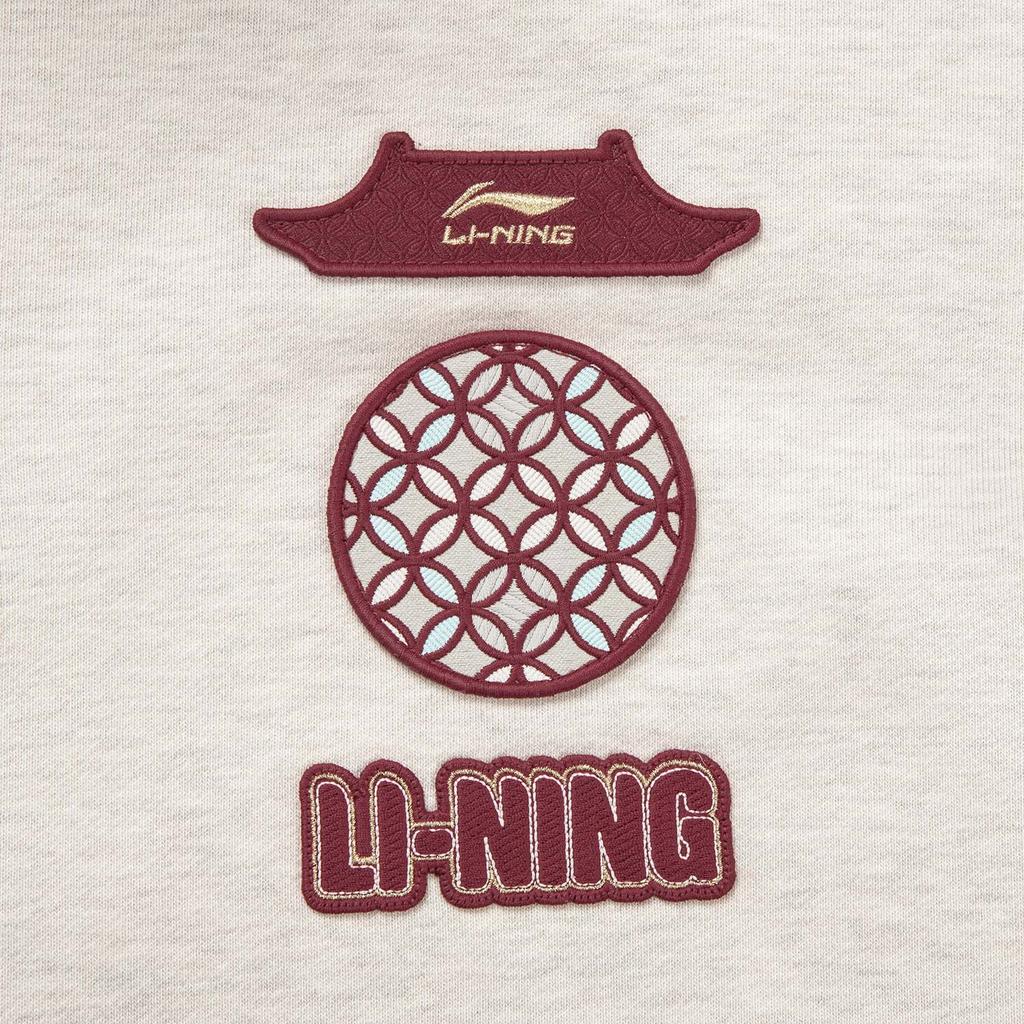 Li-Ning Moletom masculino com gola alta e letras bordadas da linha Sports Lifestyle, modelo AWDW463-1