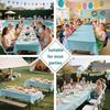 1pc 137*183cm Plastic Disposable Table Cover Rectangle Party Tablecloth Waterproof for Birthday Wedding Christmas New Year Event