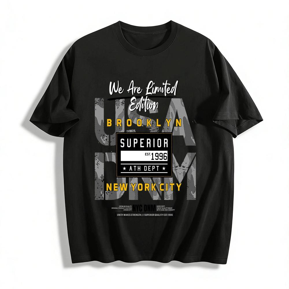 Limited Edition Brooklyn NYC Retro Athletic Graphic Tee Pure cotton T-shirt XXS