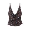 European & American Style Drapey Polka Dot Camisole for Women - 2026 Collection