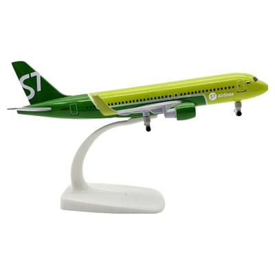 Modèle d'avion S7 Airlines A320 20 cm 1:Échelle 300 avec Support d'Affichage Ensemble