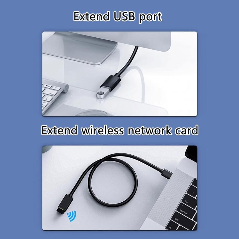 USB 3.0 A To A Extension Cord with Copper Connectors USB Extension Cable for USB Drive